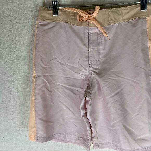 Art Class Swim Trunks Boys Pink Colorblock UPF 50+ Drawstring Shorts 14 Husky - Picture 3 of 6